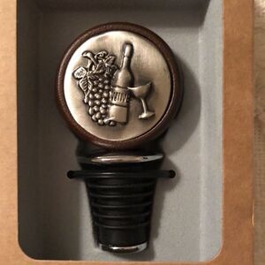 Prodyne Fine Metal Medallion Bottle Stopper